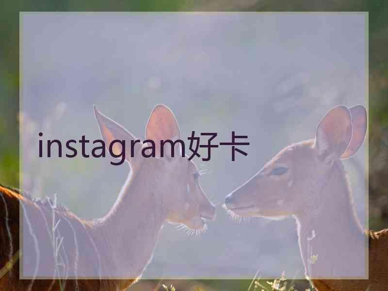 instagram好卡