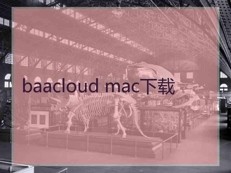 baacloud mac下载