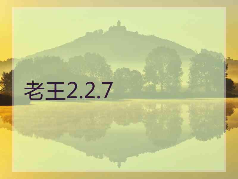 老王2.2.7