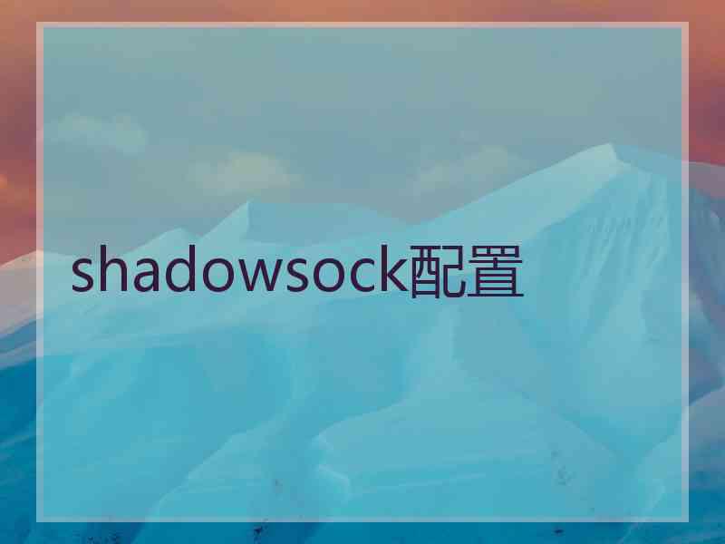 shadowsock配置