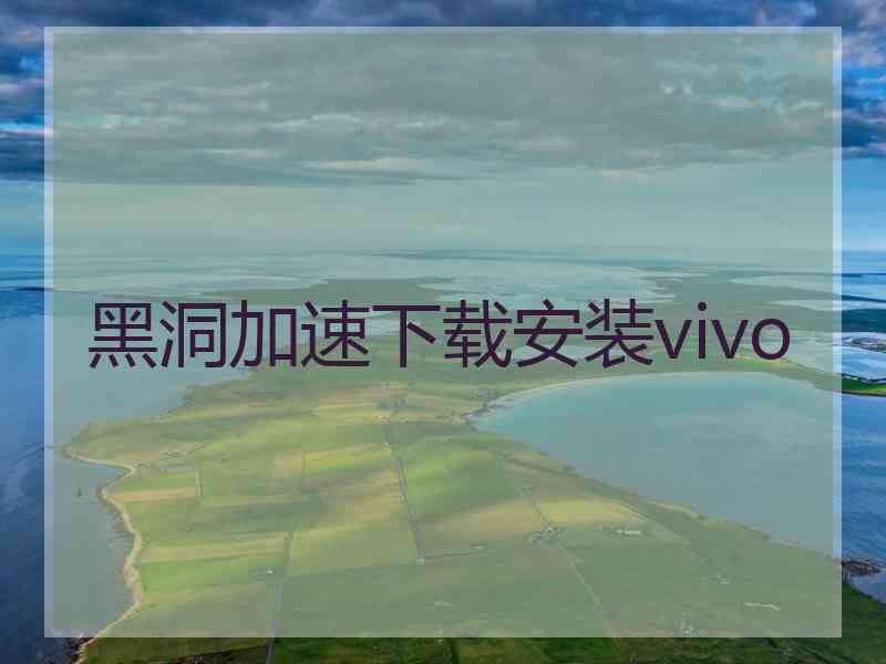 黑洞加速下载安装vivo